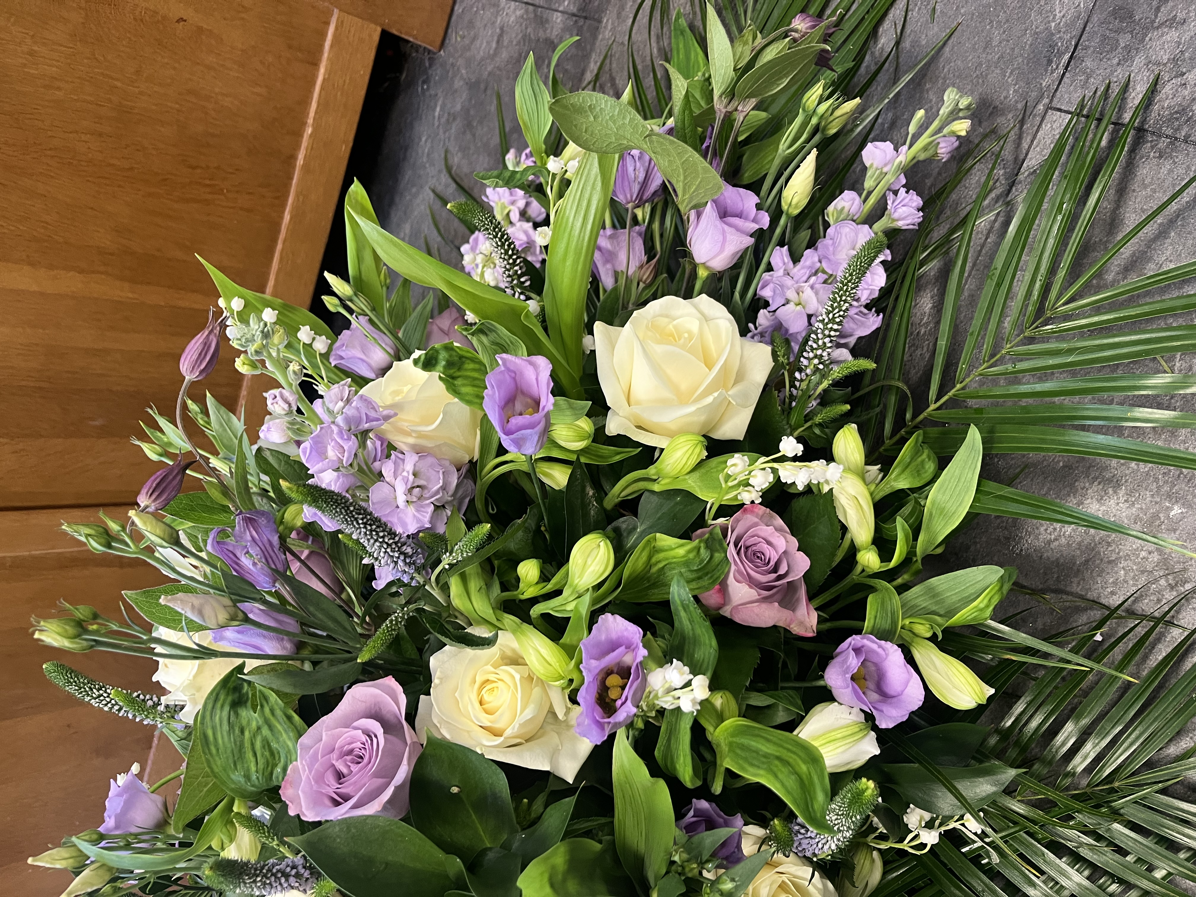 Funeral flowers from Berry blooms in Romsey