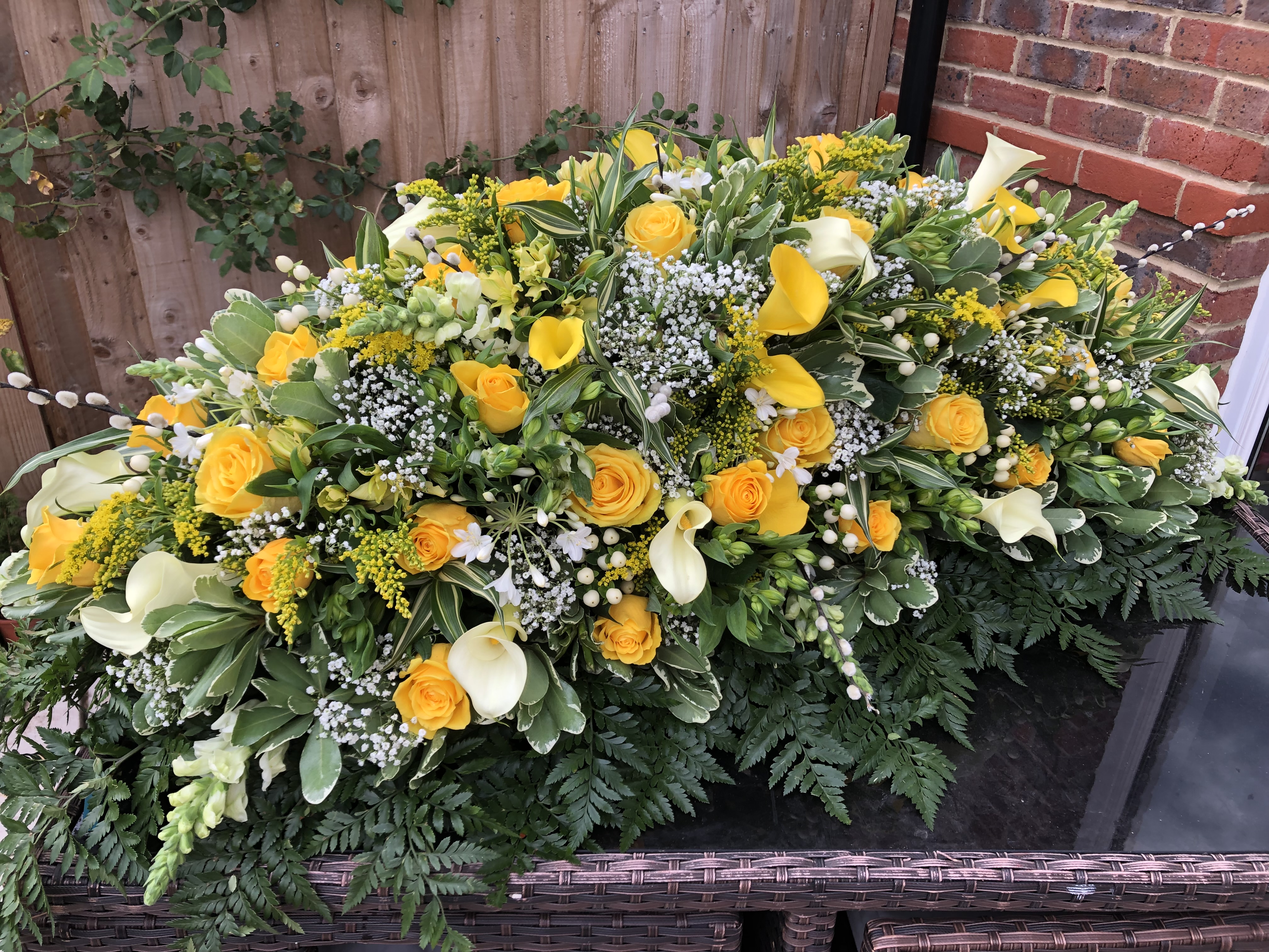 Funeral flowers from Berry blooms in Romsey