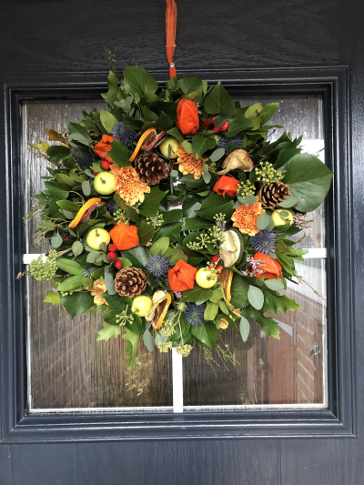 Autumn wreath workshop 2-4pm - Start the cozy season off by creating an autumnal wreath to give your door that seasonal vibe. Wide range of fresh foliage, flowers and ribbons available to use. All materials are included as well as a hot drink and sweet treat. Held at Basepoint premier way Romsey so519qa