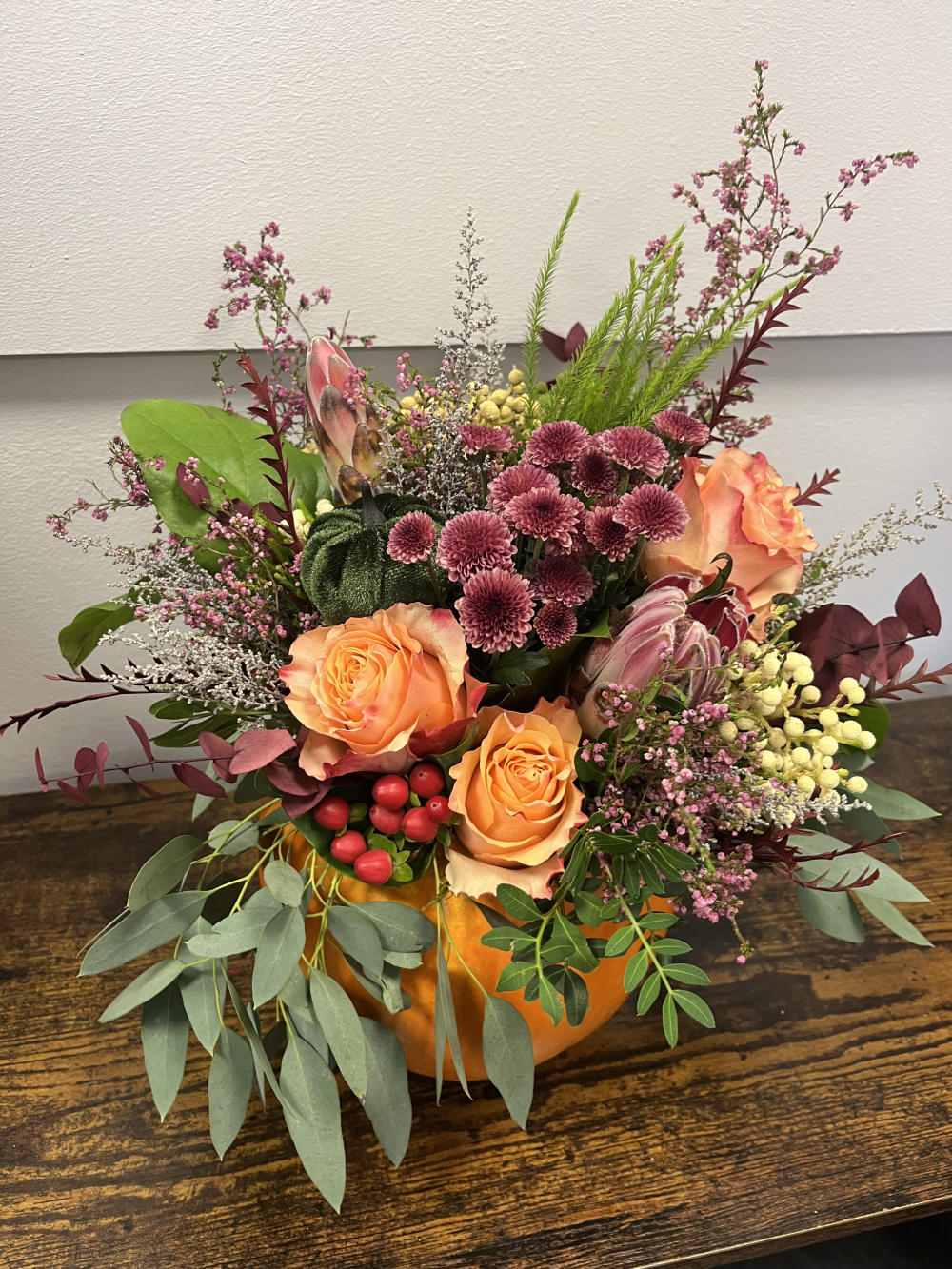 Pumpkin floral workshop October 16th 11:30-1pm or 7-8:30pm