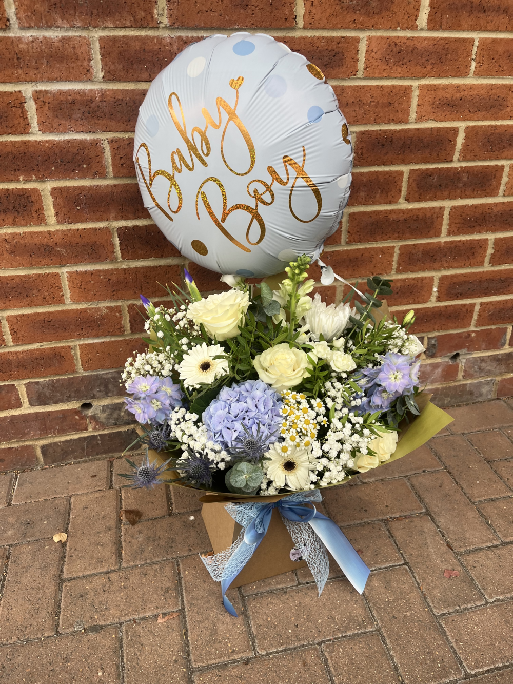 Baby blue bouquet